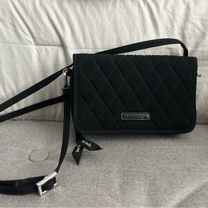Vera Bradley Black Quilted Crossbody Bag